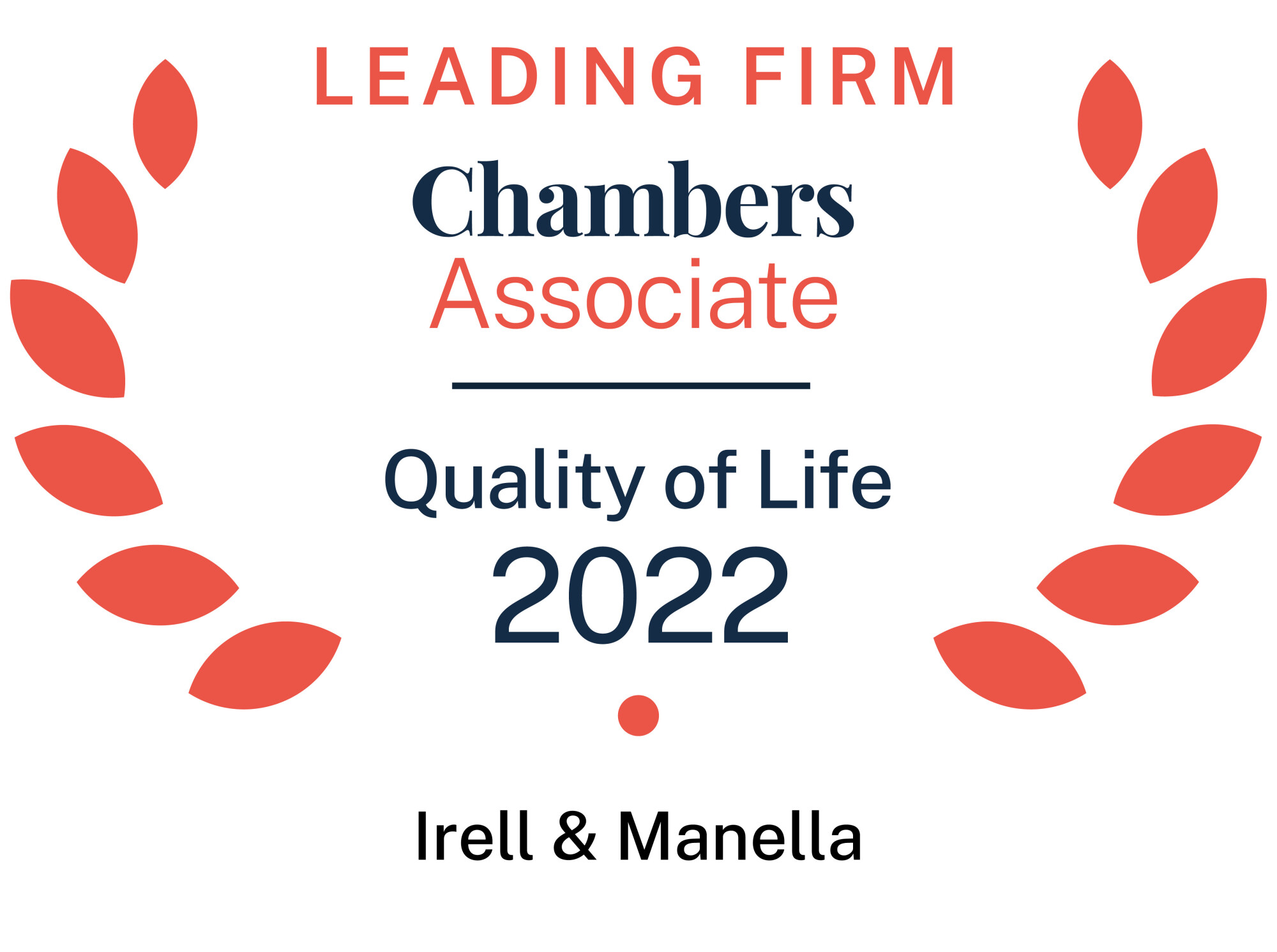 Chambers Associate Leading Firm in Quality of Life